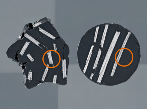 Long glass fiber and short glass fiber reinforcement comparison